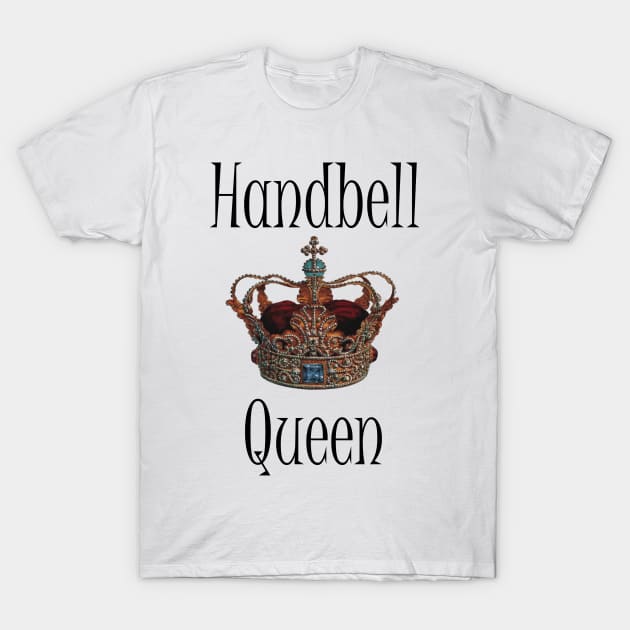 Handbell Queen Crown T-Shirt by SubtleSplit